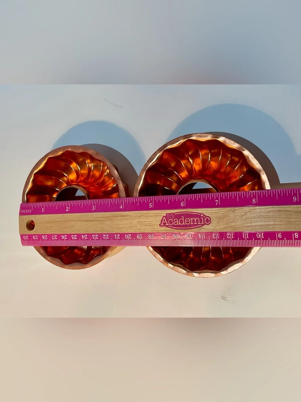 Vintage Copper Jello & Bundt Mold Set of 3 – Large Ring Mold + Mini Fluted Molds